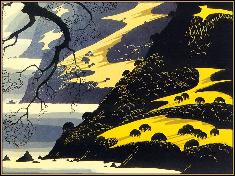 Coastal Fog – Eyvind Earle Tablo