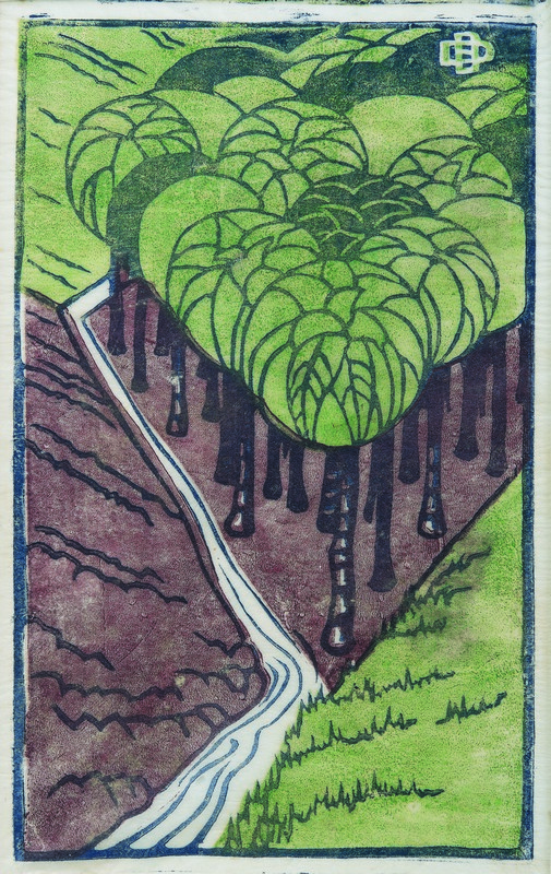 Coconut Palms (1949) - Dorrit Black Tablo