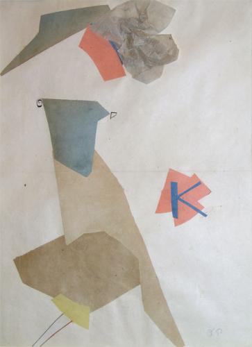 Collage (1918) - Olga Rozanova Tablo