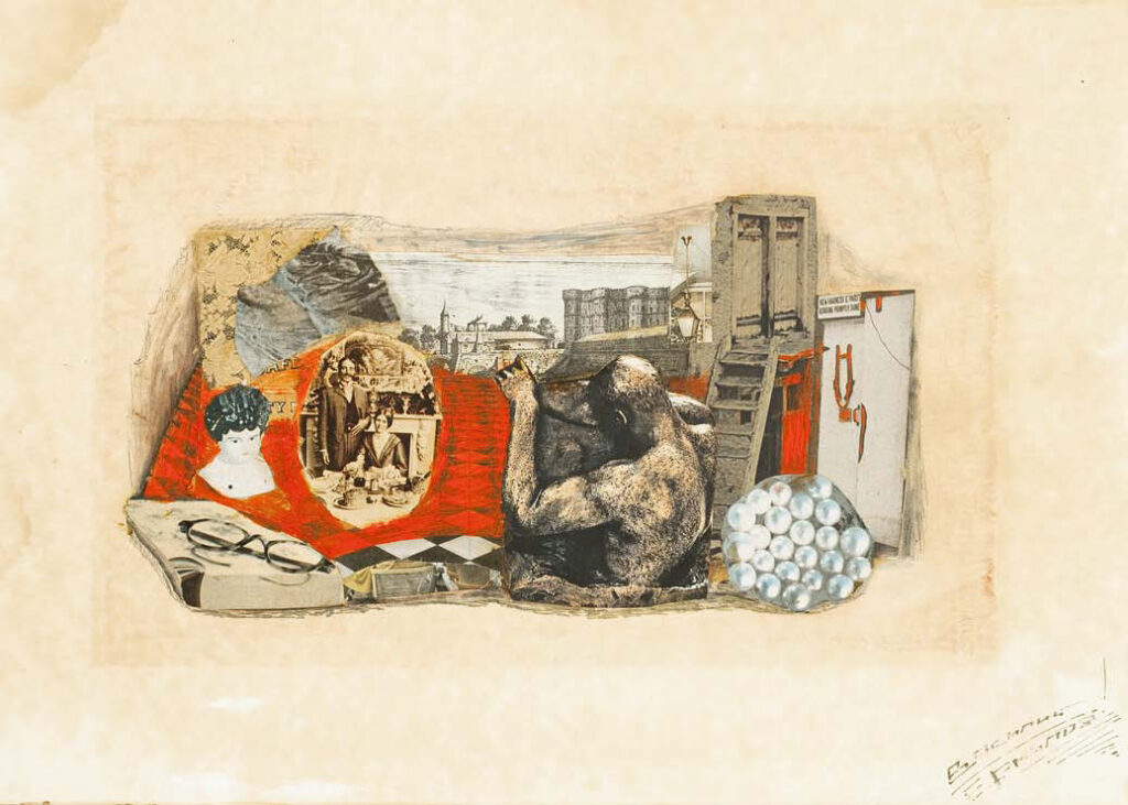 Collage (1950) - Vasyl Yermylov Tablo