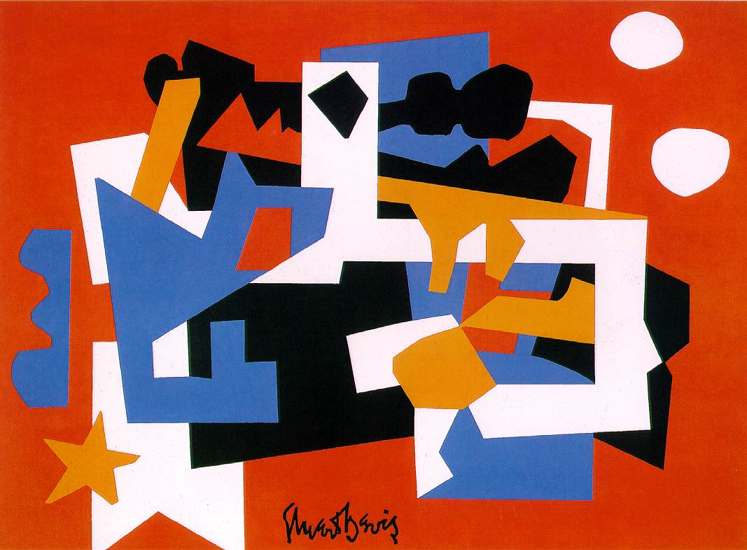 Colonial Cubism (1954) - Stuart Davis Tablo