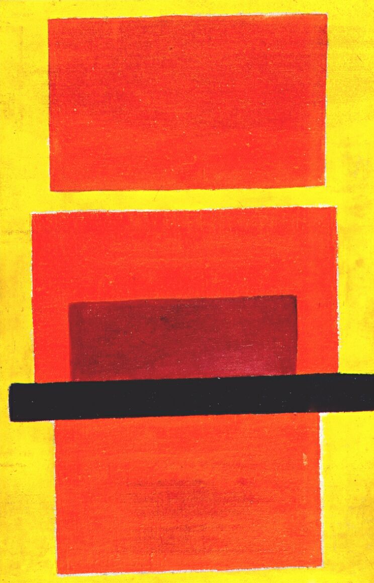 Color Painting (Non Objective Composition) (1917) - Olga Rozanova Tablo