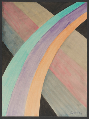Colored Rhythm Study for the Film (1913) - Léopold Survage Tablo