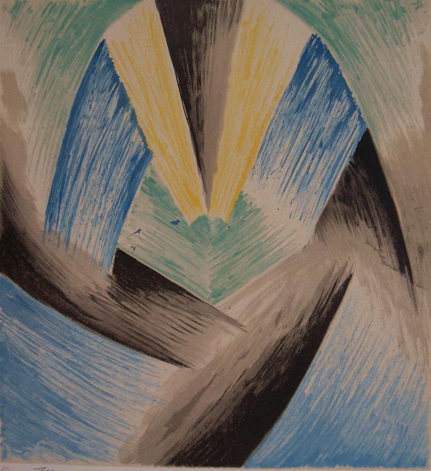 Colored Rhythms II - Léopold Survage Tablo