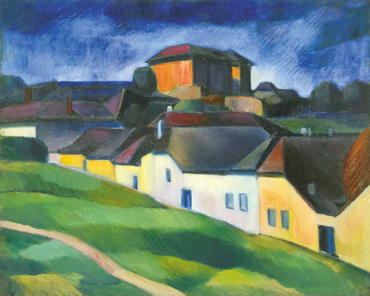 Colourful Houses in Tabán (1937) - Kmetty János Tablo