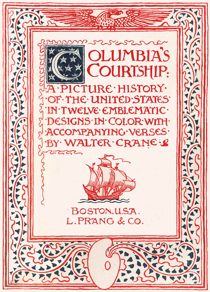 Columbia’s Courtship (1893) – Walter Crane Tablo