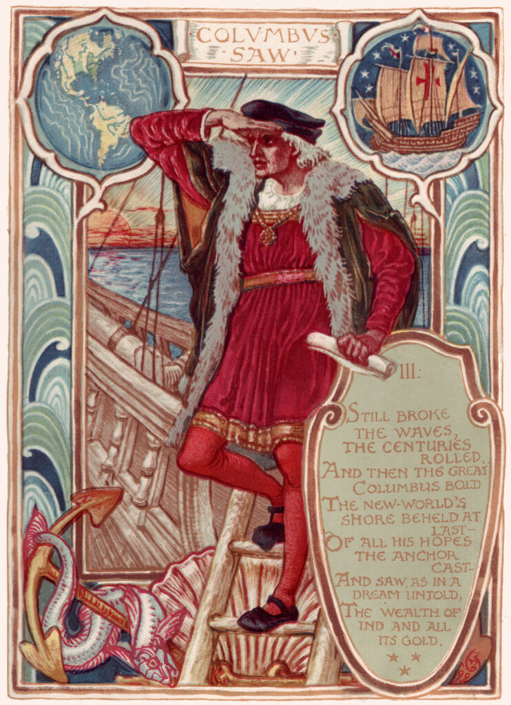 Columbus (1893) - Walter Crane Tablo