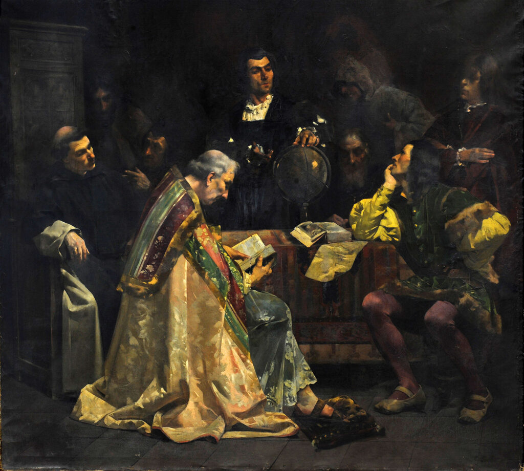 Columbus in Salamanca (1887) - Joan Brull Tablo