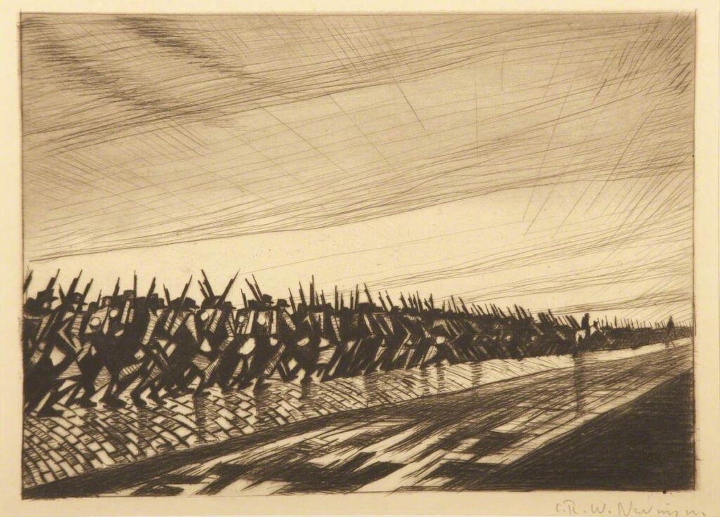 Column on the March (1916) – C. R. W. Nevinson Tablo