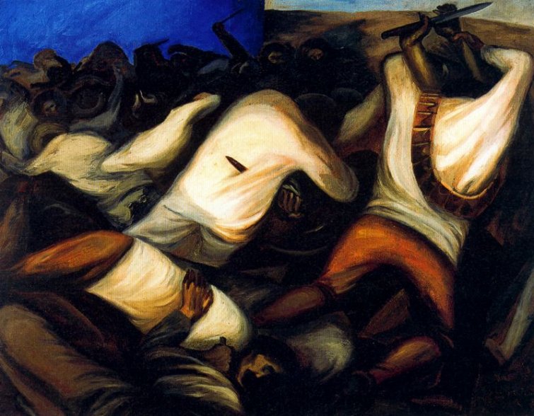 Combat (1927) – José Clemente Orozco Tablo