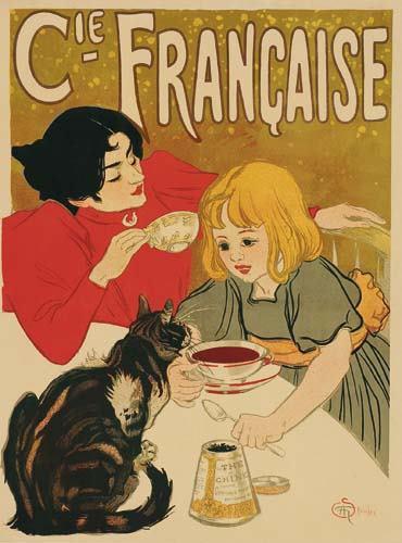 Compagnie Francaise des Chocolats et des Thes (1895) – Théophile Steinlen Tablo