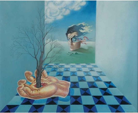 Compoisition surréaliste ou La main – Léon Arthur Tutundjian Tablo