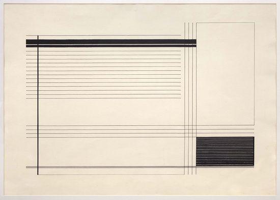 Composição linhas horizontais (1950) – Lothar Charoux Tablo