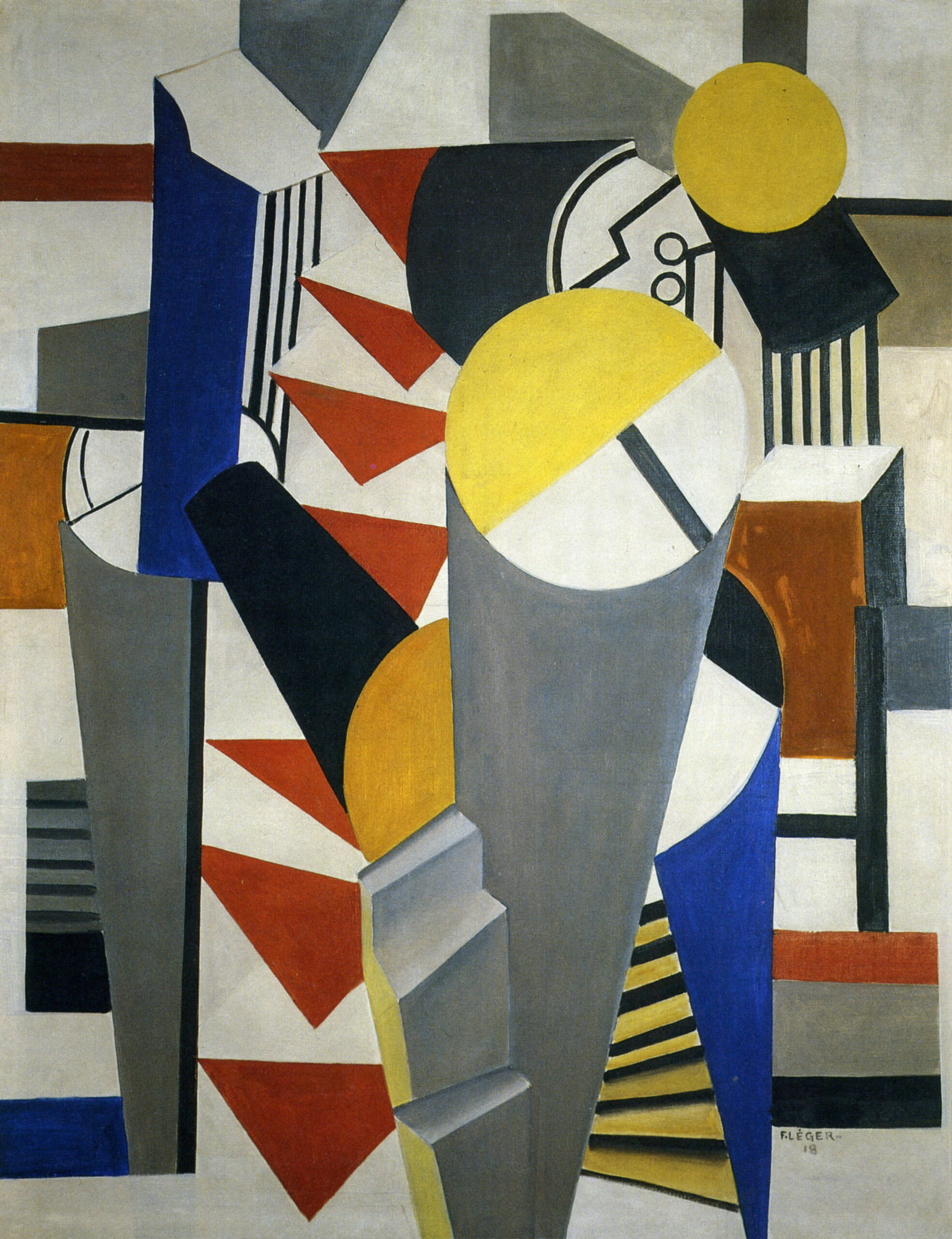 Composition (1918) - Fernand Léger Tablo