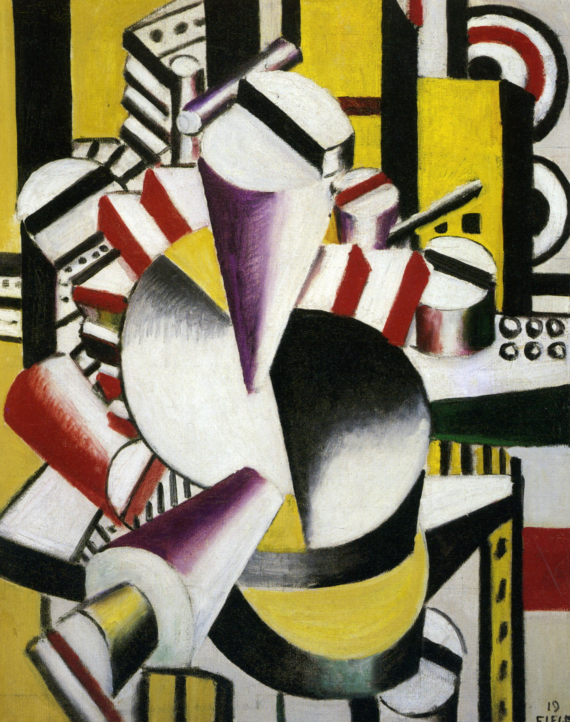 Composition (1919) - Fernand Léger Tablo