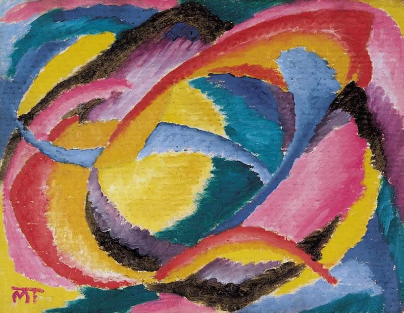 Composition (1919) – János Mattis-Teutsch Tablo