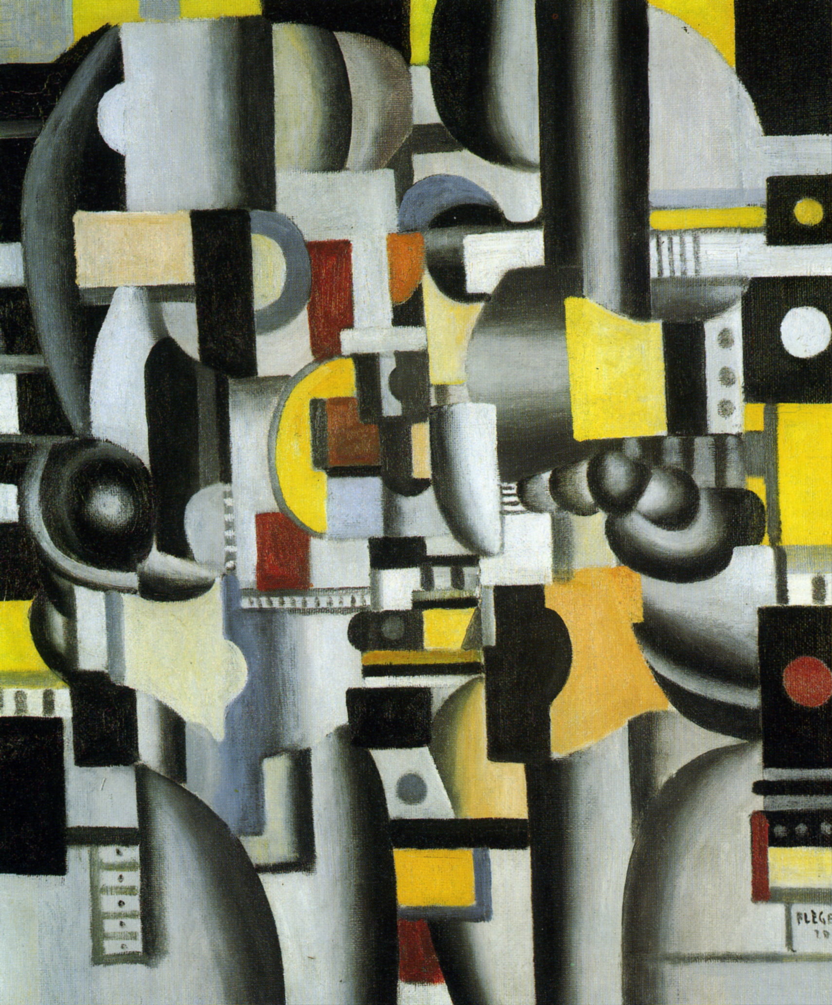 Composition (1920) - Fernand Léger Tablo