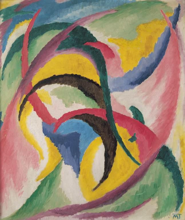 Composition (1920) – János Mattis-Teutsch Tablo