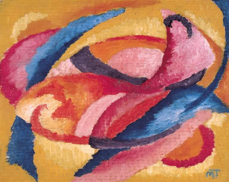 Composition (1921) – János Mattis-Teutsch Tablo