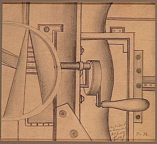 Composition (1924) - Fernand Léger Tablo