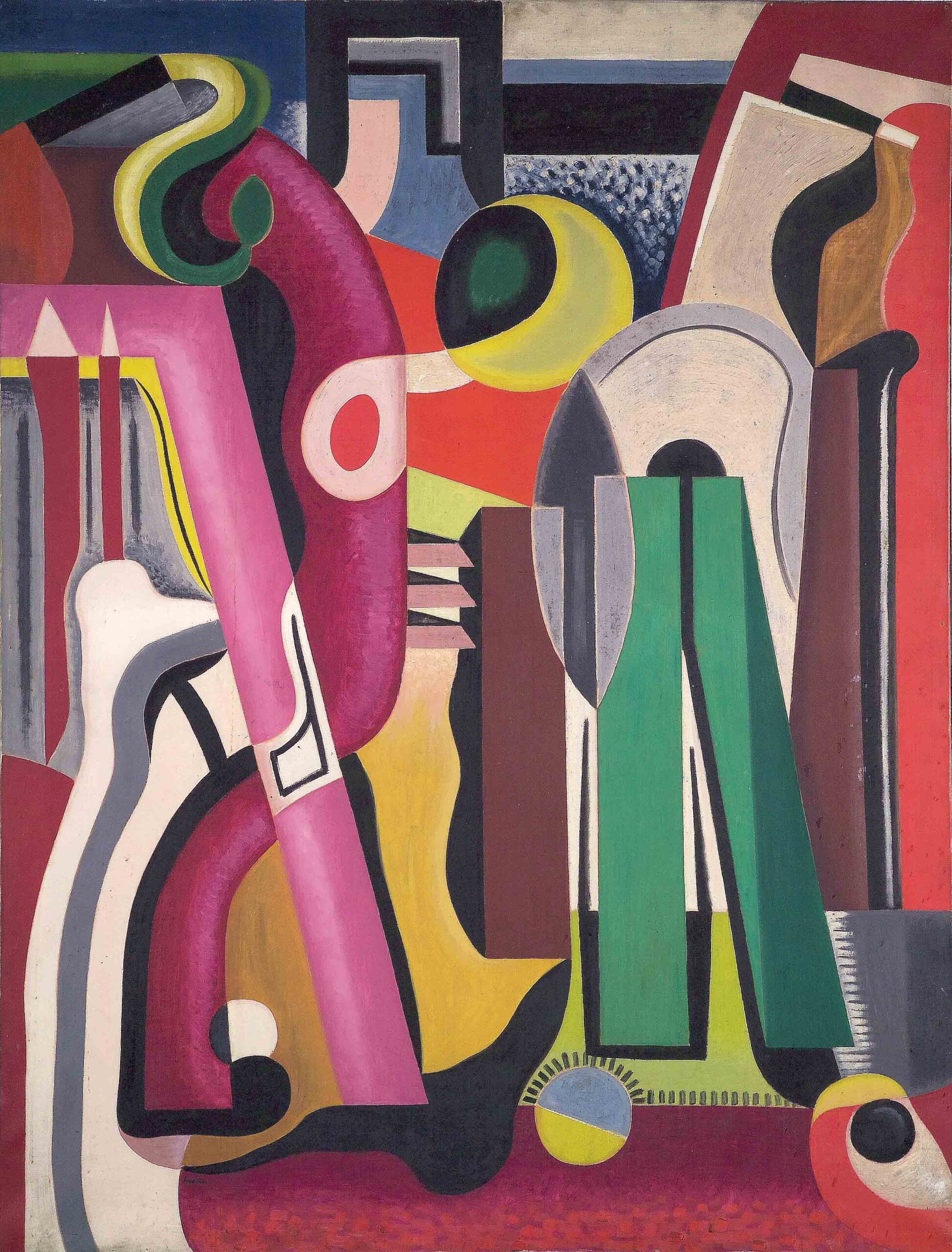 Composition (1927) - Auguste Herbin Tablo