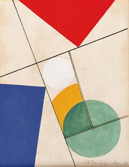 Composition (1937) – Sophie Taeuber-Arp Tablo
