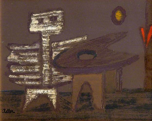 Composition (1943) - Jankel Adler Tablo
