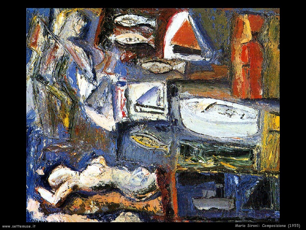 Composition (1955) – Mario Sironi Tablo