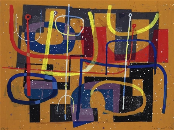 Composition (1956) - Leo Leuppi Tablo