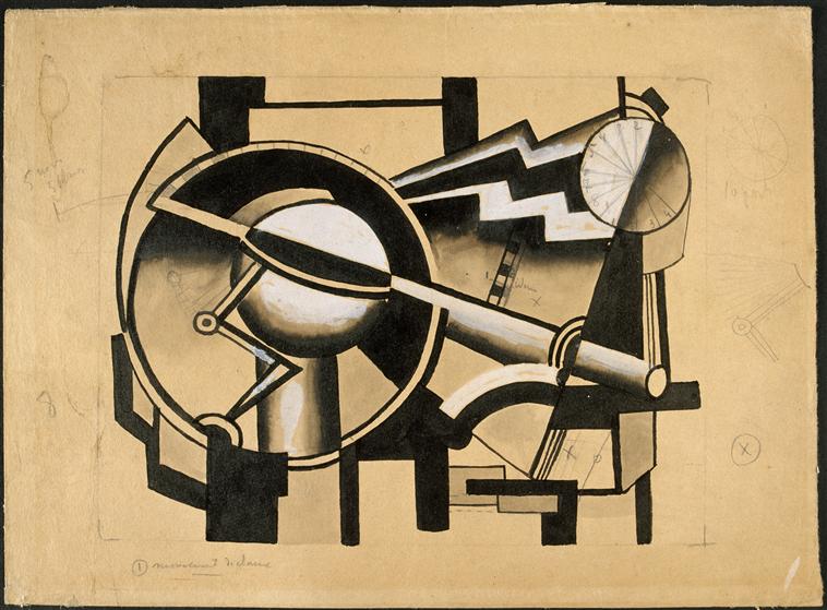 Composition Mechanical Movement cart - Fernand Léger Tablo