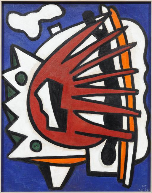 Composition for a Mural (1945) - Fernand Léger Tablo