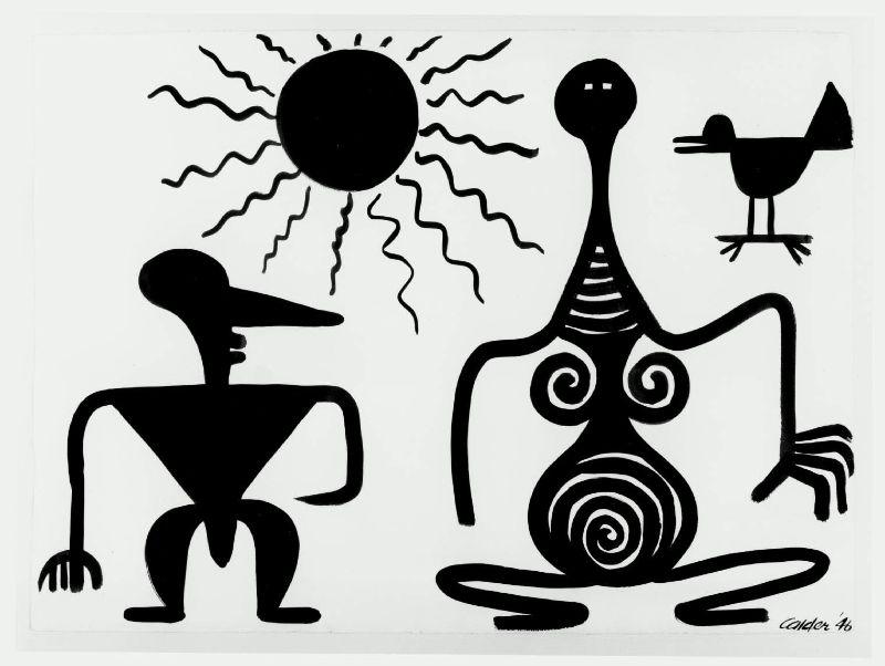Composition in Black (1946) – Alexander Calder Tablo