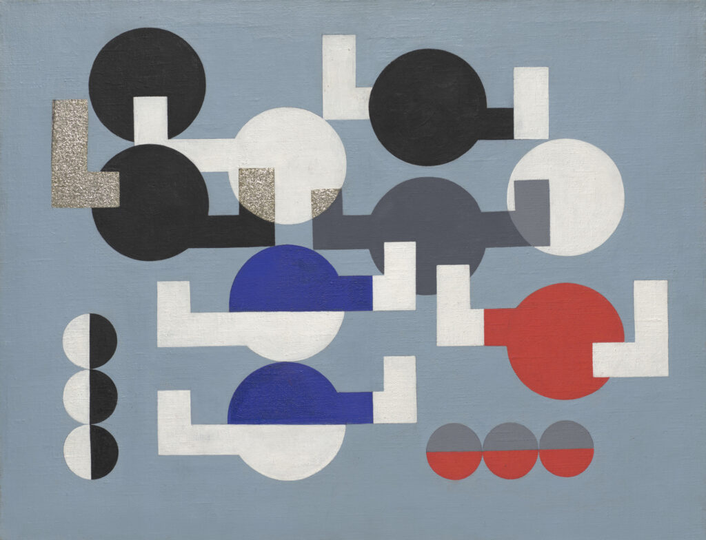 Composition of Circles and Overlapping Angles (1930) - Sophie Taeuber-Arp Tablo