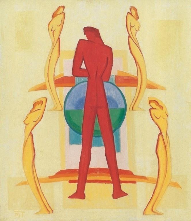 Composition with Five Figures – János Mattis-Teutsch Tablo