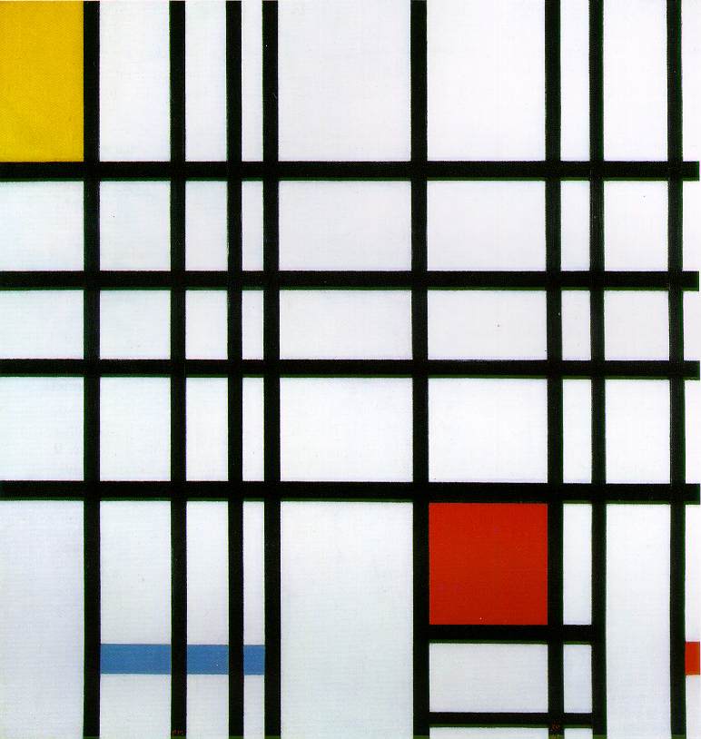 Composition with Red, Yellow and Blue (1937) – Piet Mondrian Tablo