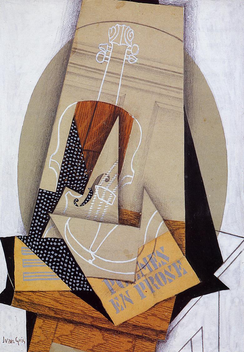 Composition with Violin - Juan Gris Tablo