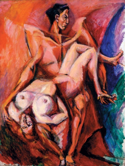 Compositional sketch (1912) - Lajos Tihanyi Tablo