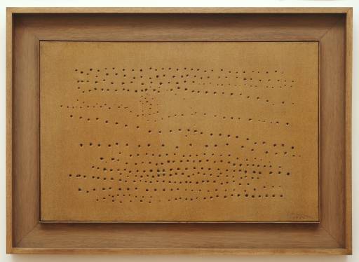 Concept Spatiale (1949) - Lucio Fontana Tablo