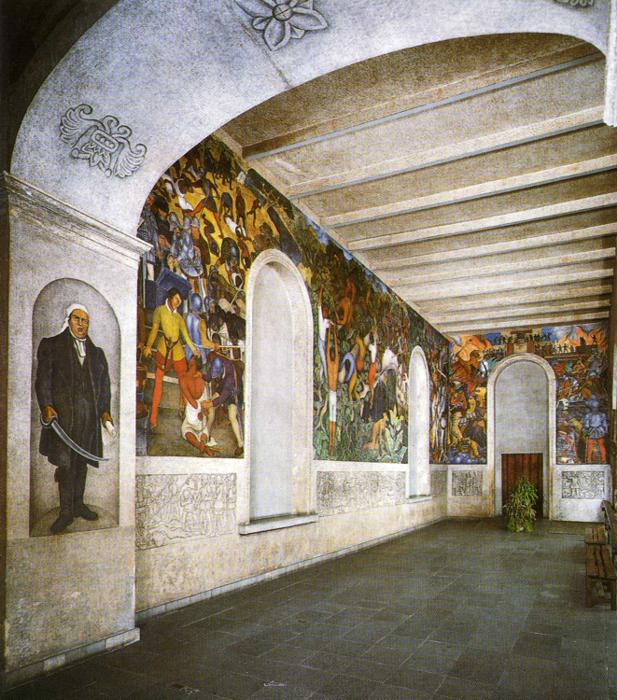 Conquest and Revolution (1930) – Diego Rivera Tablo