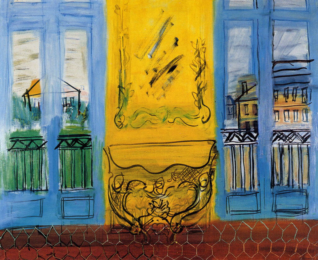 Console With Two Windows (1948) - Raoul Dufy Tablo