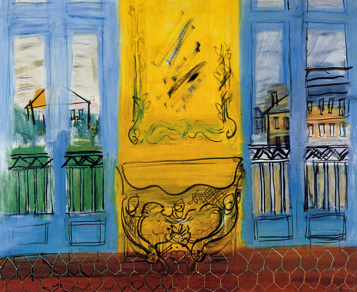 Console With Two Windows (1948) - Raoul Dufy Tablo