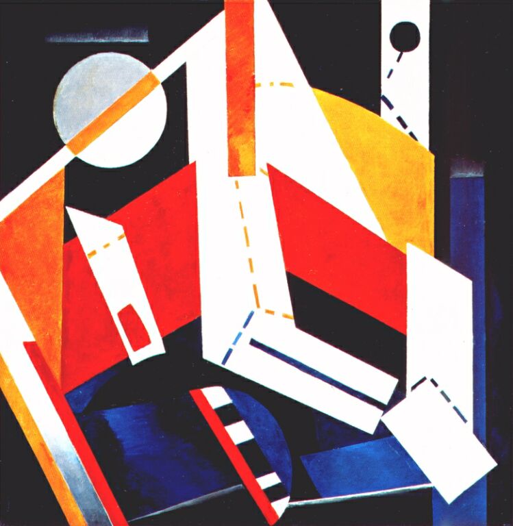 Construction (1922) - Aleksandra Ekster Tablo