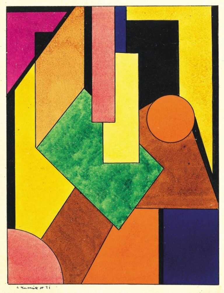 Constructivist Composition (1921) – Lajos Kassák Tablo