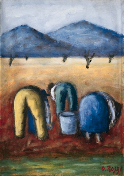 Contadini – Ottone Rosai Tablo