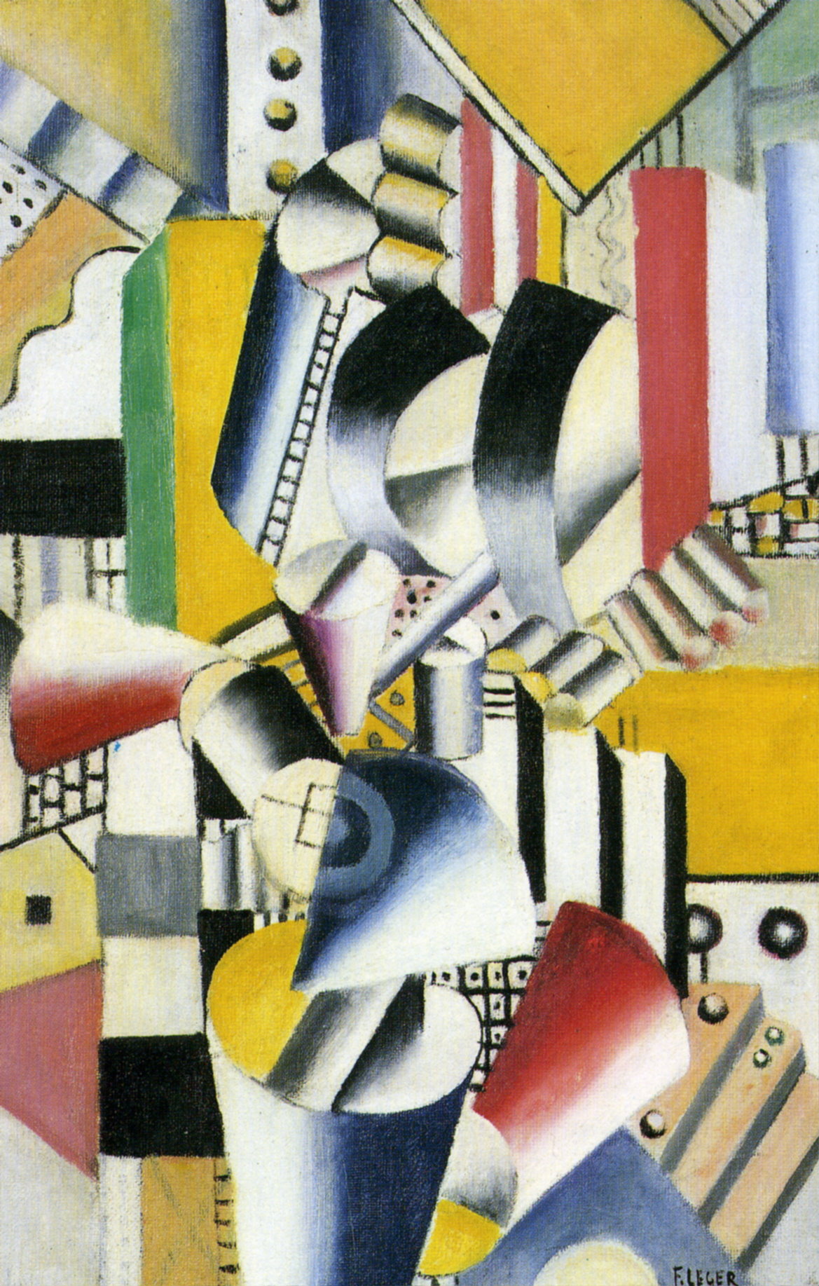Contrast of Forms (1918) - Fernand Léger Tablo
