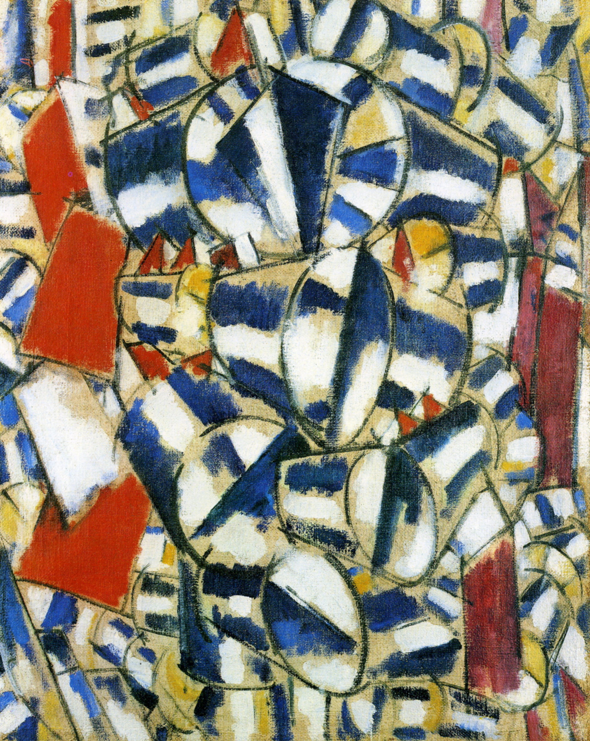 Contrast of form (1913) - Fernand Léger Tablo