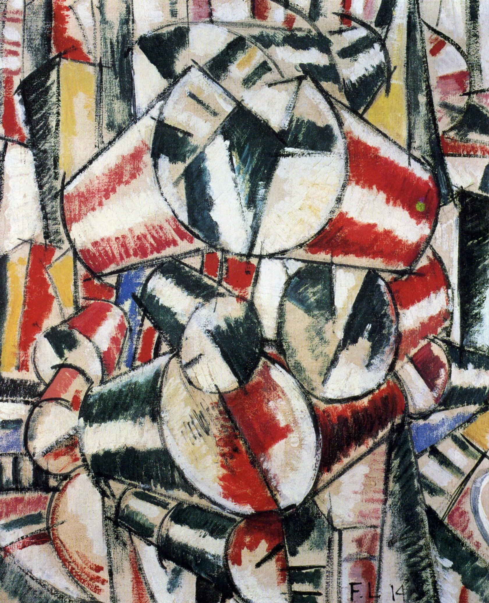 Contrast of form (1914) - Fernand Léger Tablo