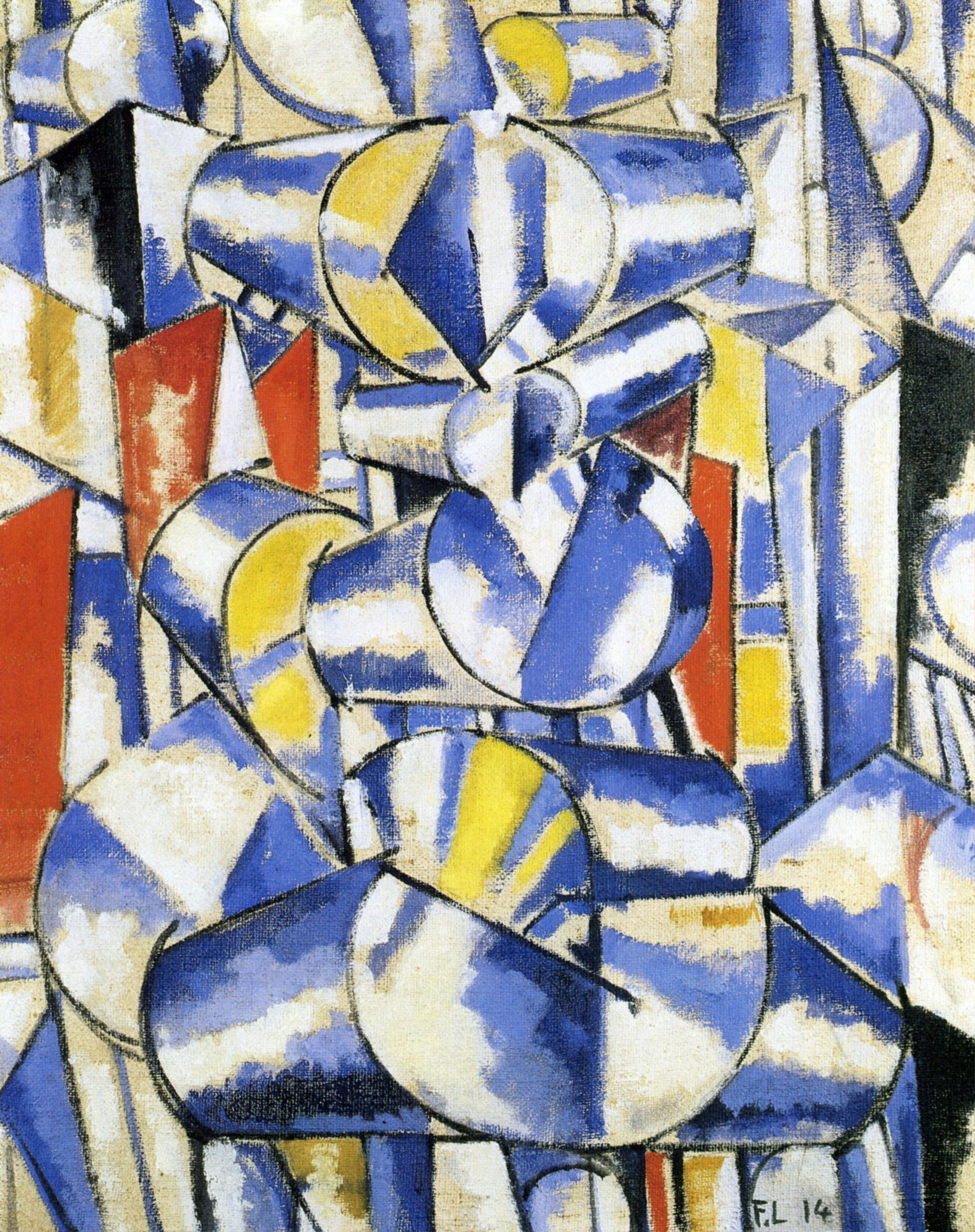 Contrast of forms (1914) - Fernand Léger Tablo