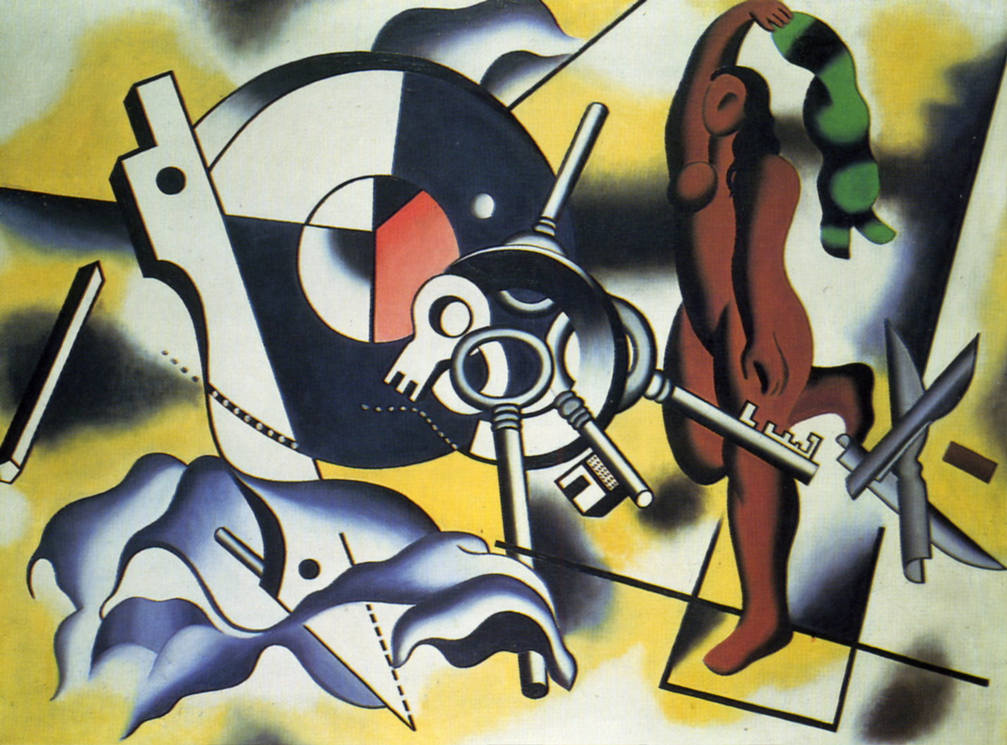 Contrast of object (1930) - Fernand Léger Tablo