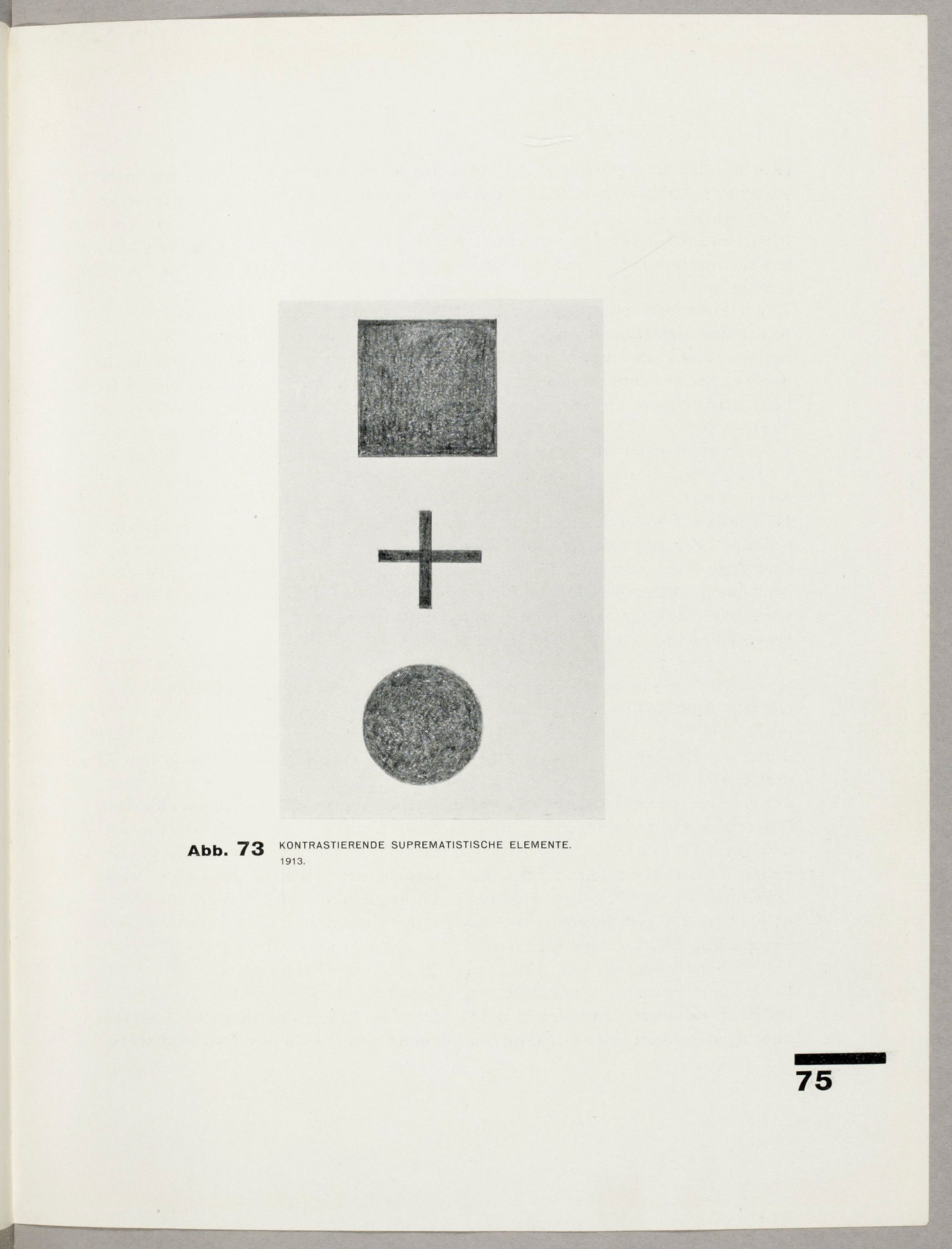 Contrasting suprematistic elements (1927) - Kazimir Malevich Tablo